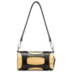 FENG CHEN WANG BLACK STRAP BAMBOO BAG