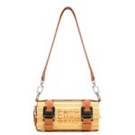 FENG CHEN WANG BROWN STRAP SMALL BAMBOO BAG