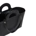 MARNI BLACK LEATHER SWEEDY MEDIUM TOTE BAG