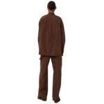 SAKS POTTS GREY PANTS — CHESTNUT