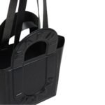 MARNI BLACK LEATHER SWEEDY SMALL TOTE BAG