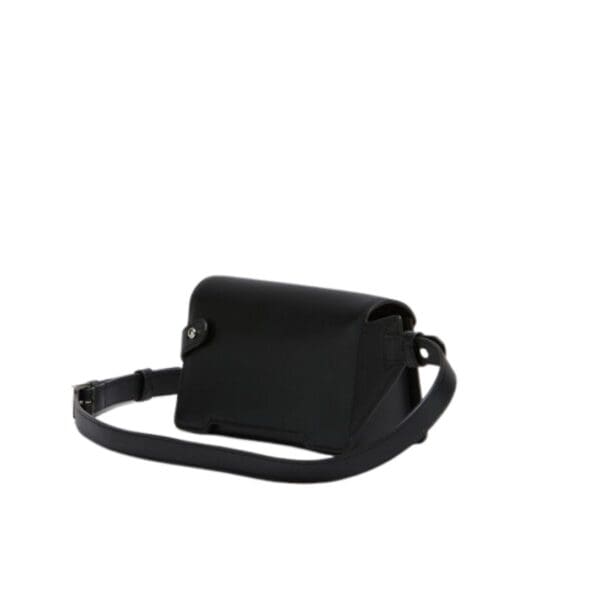 MARNI BLACK LEATHER TRUNKAROO CROSSBODY BAG