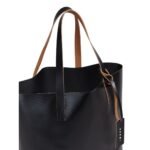 MARNI BLACK OPEN SHOPPER WITH MARNI TAG