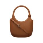 COURREGES HOLY GRAINED LEATHER BAG