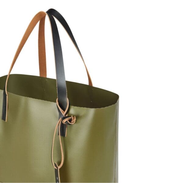 MARNI GREEN OPEN SHOPPER WITH MARNI TAG