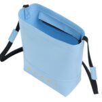 MARNI LIGHT BLUE CROSSBODY BAG WITH SHOELACE STRAP