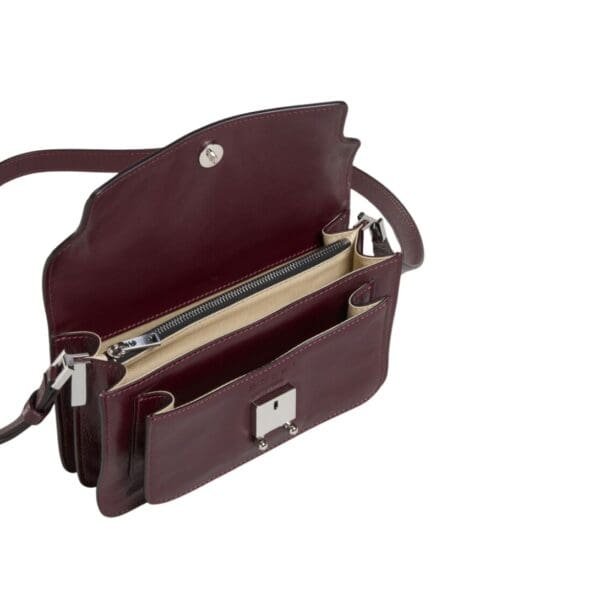 MARNI RED LEATHER TRUNK SOFT BAG