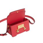 MARNI RED LEATHER TRUNKAROO MINI SHOULDER BAG