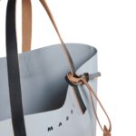 MARNI SILVER AND BEIGE TRIBECA SHOPPING BAG