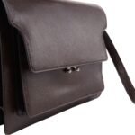 MARNI TRUNK SOFT LARGE BAG IN BROWN LEATHER