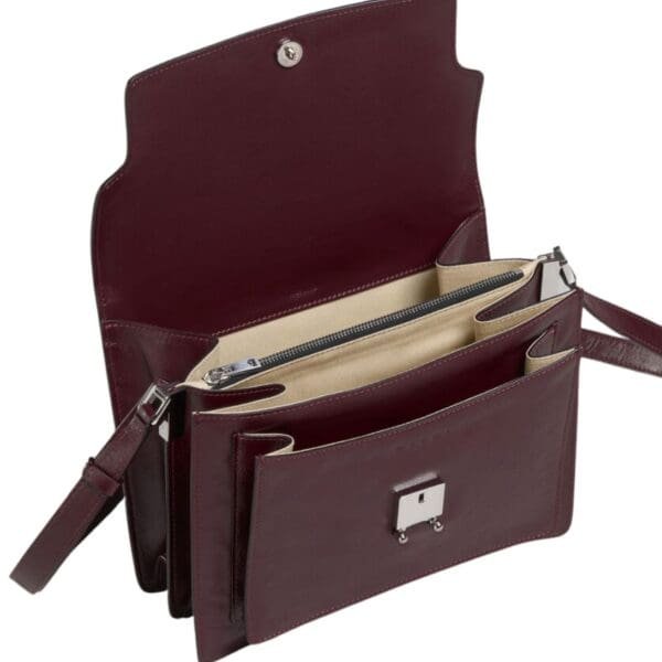 MARNI TRUNK SOFT LARGE BAG IN RED LEATHER