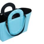 MARNI TURQUOISE LEATHER SWEEDY MEDIUM TOTE BAG