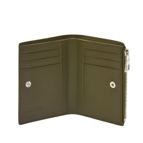 LOEWE SLIM COMPACT WALLET IN CLASSIC TEXTURED CALFSKIN