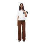 LOEWE BOXY FIT COTTON BLEND T SHIRT