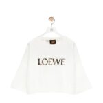 LOEWE CROPPED T SHIRT IN COTTON BLEND