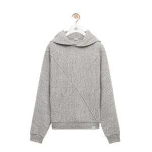 LOEWE PUZZLE FOLD HOODED SWEATSHIRT IN REGULAR FIT COTTON
