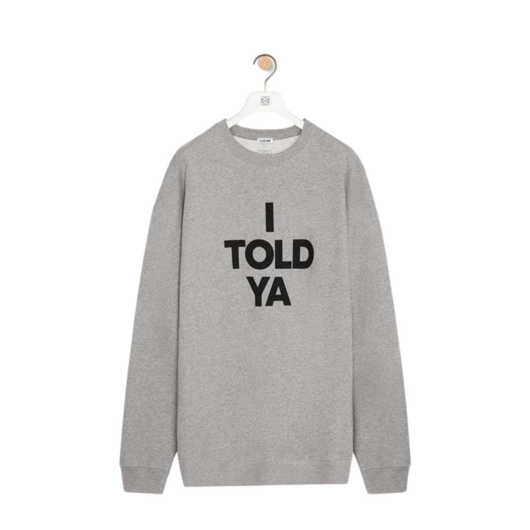 LOEWE RELAXED FIT COTTON SWEATSHIRTS