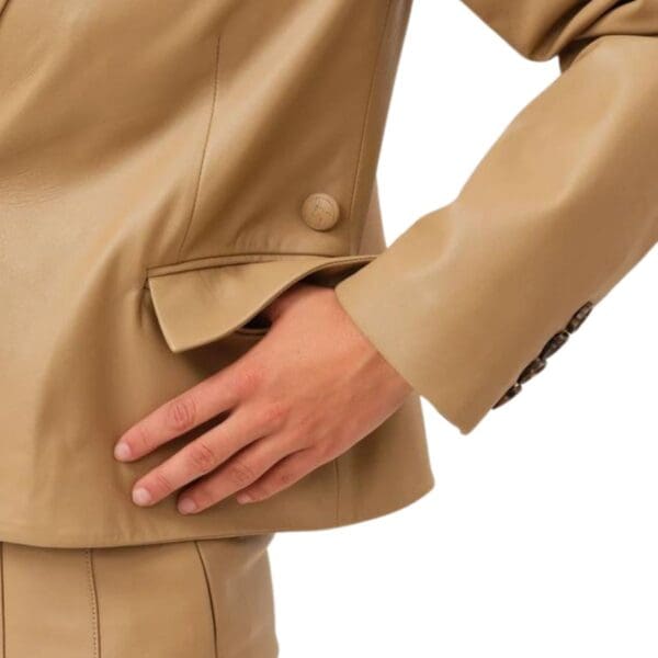 SAKS POTTS MATTEO BLAZER CHICKPEA