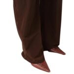 SAKS POTTS GREY PANTS — CHESTNUT