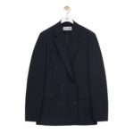 LOEWE DOUBLE BREASTED WOOL AND MOHAIR JACKET