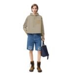 LOEWE HOODED JACKET IN COTTON AND SILK