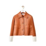 LOEWE JACKET WITH LAPELS IN LAMB NAPPA