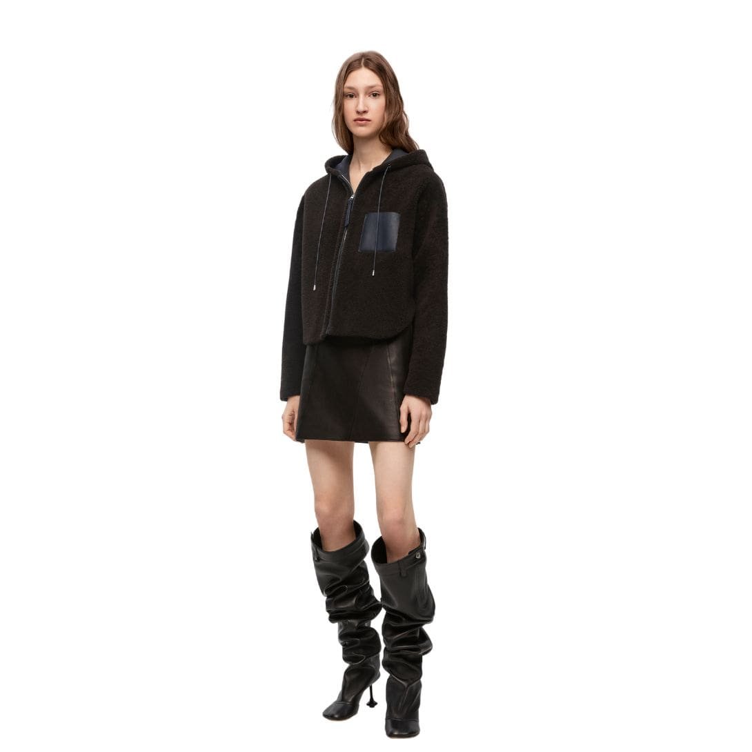 LOEWE SHEARLING HOODED JACKET - Image 5