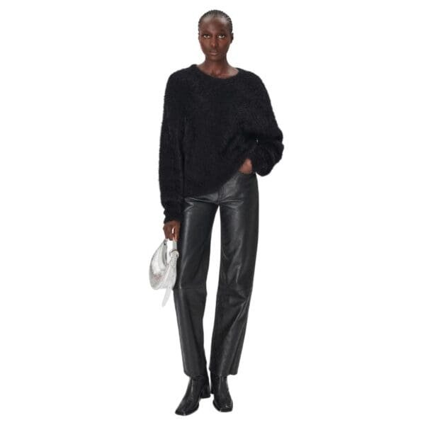 MARINE SERRE WILD FLUFFY KNIT CREWNECK PULLOVER