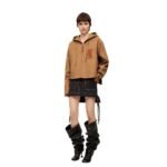 LOEWE WOOL AND CASHMERE HOODED JACKET