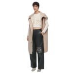 LOEWE ANAGRAM BAGGY TROUSERS IN NAPPA LAMBSKIN
