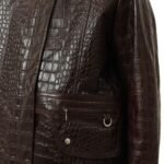 SAKS POTTS BABA JACKET BROWN CROCO