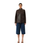 SAKS POTTS MICK JACKET BROWN CROCO