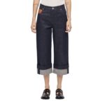 LOEWE FISHERMAN TURN UP JEANS IN DENIM