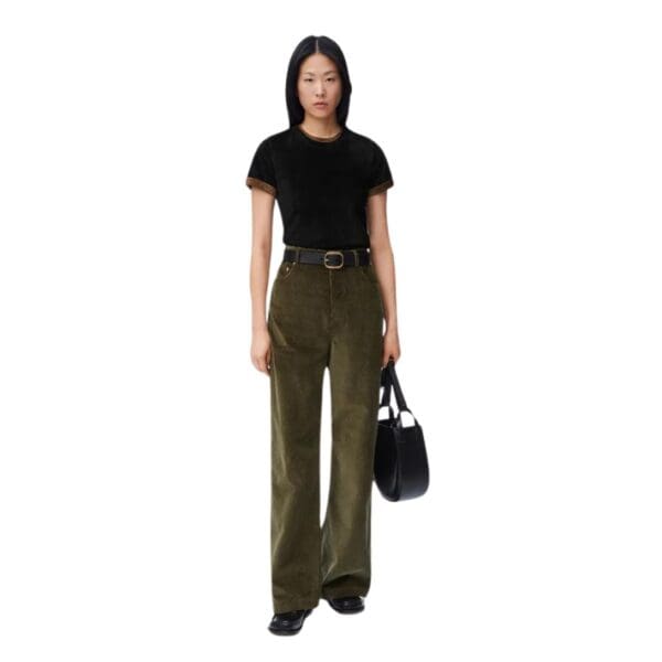 LOEWE TOP IN SUEDE CALFSKIN