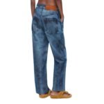 LOEWE PIXELATED BAGGY JEANS IN DENIM
