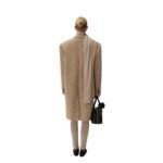 MAGDA BUTRYM SLEEVELESS HIGH NECK KNIT TOP IN BEIGE
