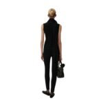 MAGDA BUTRYM SLEEVELESS HIGH NECK KNIT TOP IN BLACK