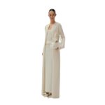 MAGDA BUTRYM MOHAIR BLEND KNIT DUSTER CARDIGAN IN CREAM