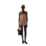 MAGDA BUTRYM MOHAIR TANK TOP IN CARAMEL