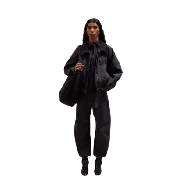LEMAIRE DOUBLE LAYER BLOUSON WITH RIB