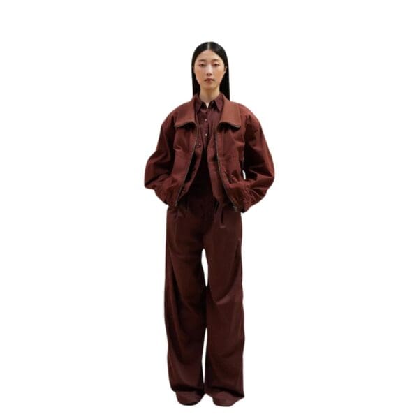 LEMAIRE DOUBLE LAYER BLOUSON WITH RIB