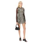 MARINE SERRE REGENERATED CAMO MINI DRESS