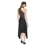 MARINE SERRE REGENERATED JERSEY DRAPED DRESS