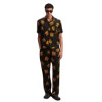 PALM ANGELS BURNING MONOGRAM LOOSE PANTS