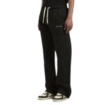 PALM ANGELS LOGO COTTON TRAVEL PANTS