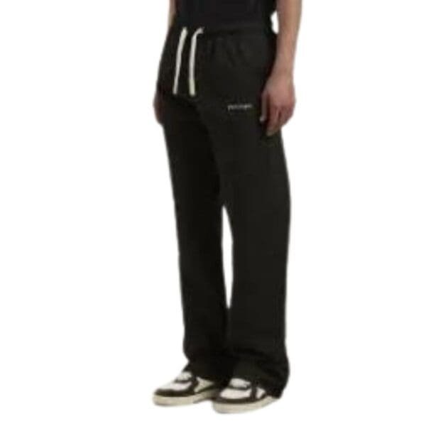 PALM ANGELS LOGO COTTON TRAVEL PANTS