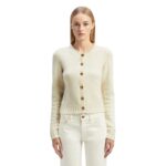 PALM ANGELS CURVED LOGO CARDIGAN