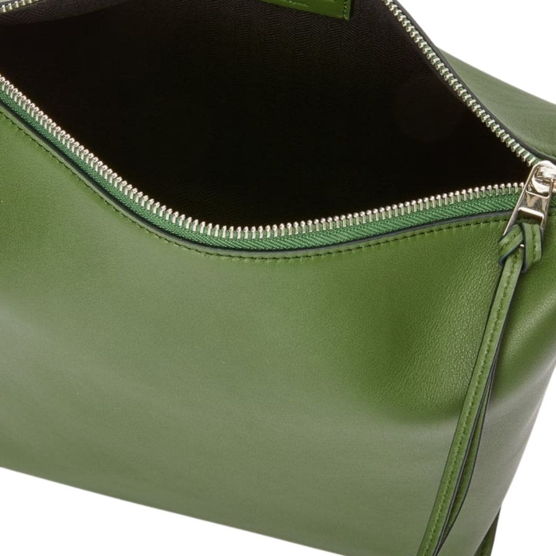 LOEWE SMALL CUBI CROSSBODY BAG IN SUPPLE SMOOTH CALFSKIN AND JACQUARD