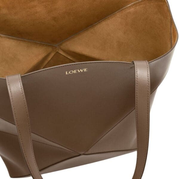 LOEWE XL PUZZLE FOLD TOTE BAG IN SHINY CALFSKIN
