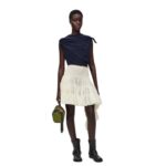 LOEWE RUFFLED SKIRT IN SILK